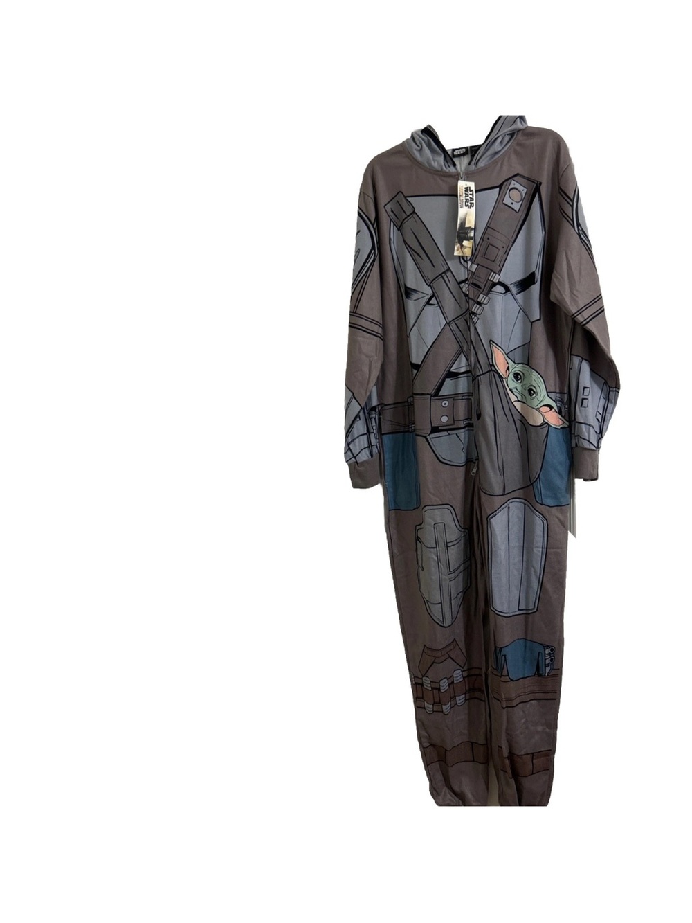Star Wars Mandalorian Mando Union Suit Pajamas One Piece Adult Mens Large New